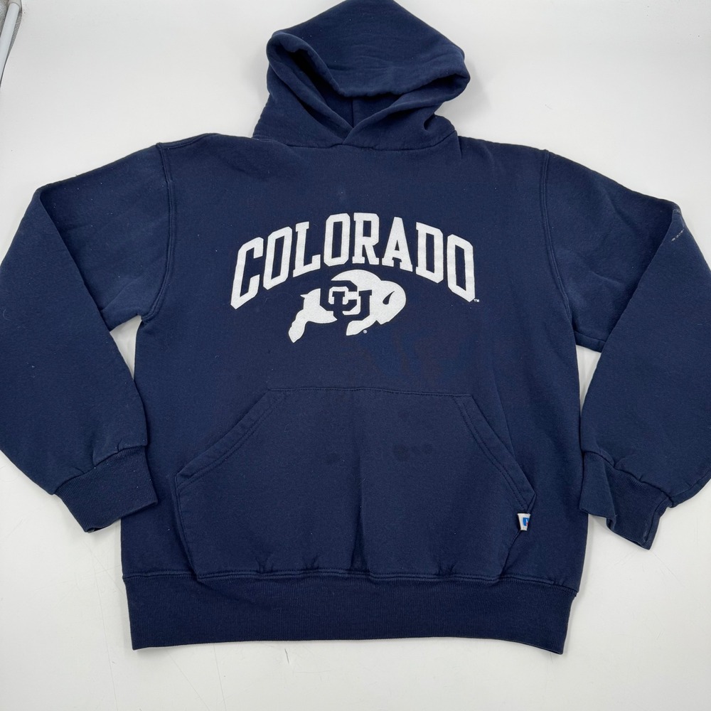Colorado Buffaloes NCAA‎ Russell Athletic Hoodie Sweatshirt Men's Small